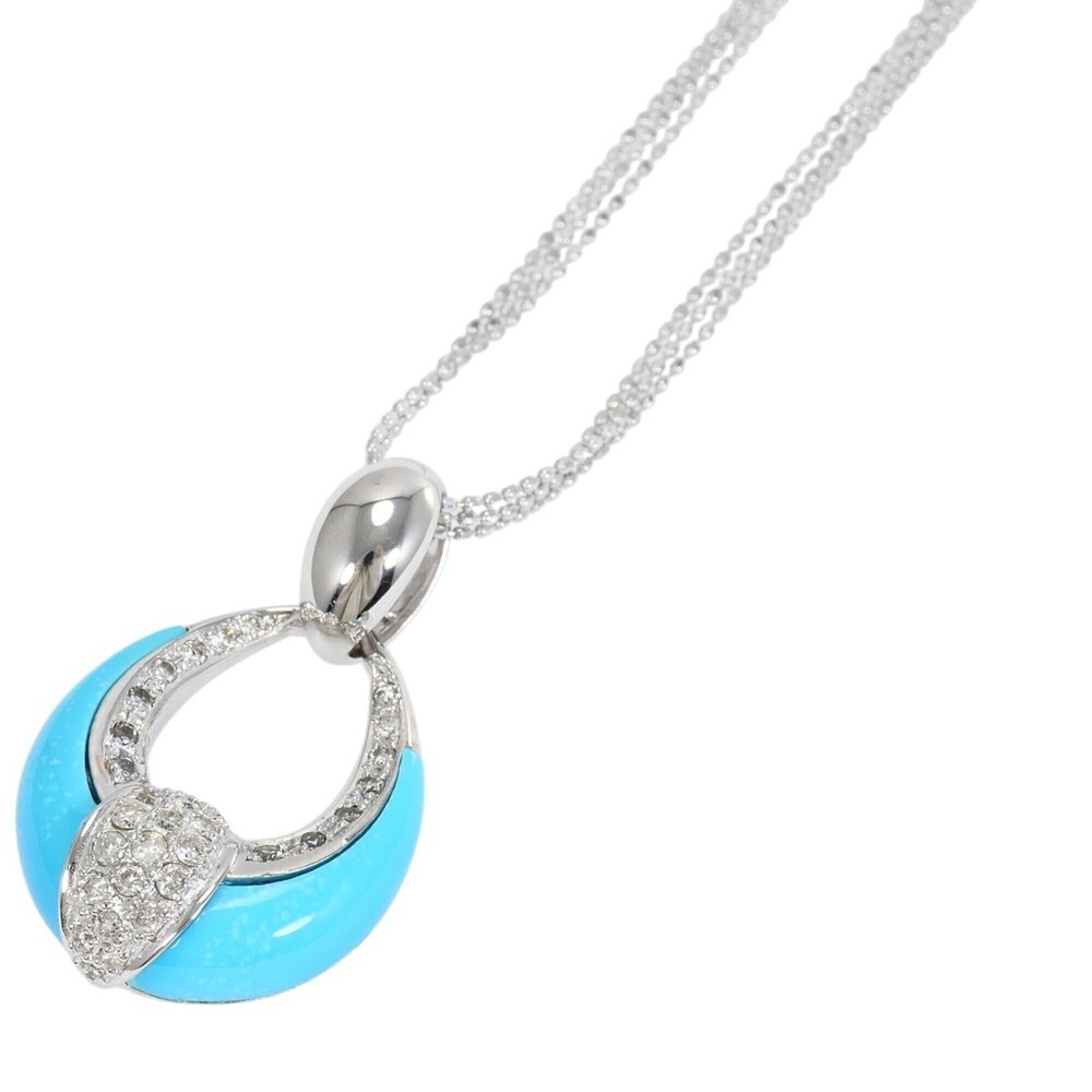 VINTAGE 18k Silver Diamond Necklace